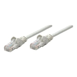 Intellinet Network Patch Cable, Cat5e, 2m, Grey, CCA, U/UTP, PVC, RJ45, Gold Plated Contacts, Snagless, Booted, Lifetime Warranty, Polybag