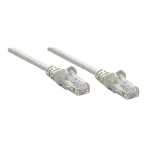 Intellinet Network Patch Cable, Cat5e, 2m, Grey, CCA, U/UTP, PVC, RJ45, Gold Plated Contacts, Snagless, Booted, Lifetime Warranty, Polybag