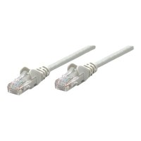 Intellinet Network Patch Cable, Cat5e, 2m, Grey, CCA, U/UTP, PVC, RJ45, Gold Plated Contacts, Snagless, Booted, Lifetime Warranty, Polybag