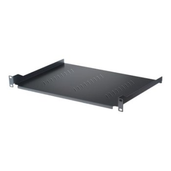 Intellinet 19" Cantilever Shelf, 2U, Fixed, Depth 350mm, Max 15kg, Black, Three Year Warranty