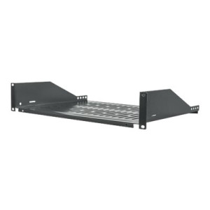 Intellinet 19" Cantilever Shelf, 2U, Fixed, Depth 350mm, Max 15kg, Black, Three Year Warranty