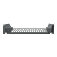 Intellinet 19" Cantilever Shelf, 2U, Fixed, Depth 350mm, Max 15kg, Black, Three Year Warranty