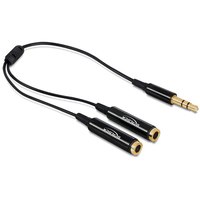 Delock Audio-Splitter - mini-phone stereo 3.5 mm männlich zu mini-phone stereo 3.5 mm weiblich