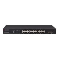 Intellinet 24-Port Gigabit Ethernet PoE+ Web-Managed Switch with 2 SFP Ports, 24 x PoE ports, IEEE 802.3at/af Power over Ethernet (PoE+/PoE), 2 x SFP, Endspan, 19" Rackmount