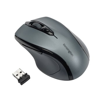 Kensington Pro Fit Mid-Size - Maus - Für Rechtshänder - optisch - 5 Tasten - kabellos - 2.4 GHz - kabelloser Empfänger (USB)