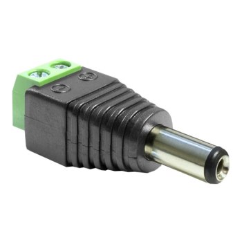 Delock Adapter DC 2.1 x 5.5 mm male > Terminal Block - Netzteil - 2-polige Klemmleiste (M)