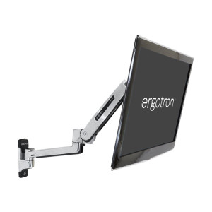 Ergotron LX - Befestigungskit (VESA-Adapter, Steh-Sitz-Arm, Basis, Verlängerung) - für LCD-Display - Kapazität 3,2 - 11,3 kg - Polished Aluminum - Bildschirmgröße: bis zu 106,7 cm (bis zu 42 Zoll)