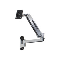 Ergotron LX - Befestigungskit (VESA-Adapter, Steh-Sitz-Arm, Basis, Verlängerung) - für LCD-Display - Kapazität 3,2 - 11,3 kg - Polished Aluminum - Bildschirmgröße: bis zu 106,7 cm (bis zu 42 Zoll)