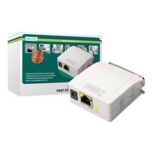 DIGITUS Fast Ethernet Print Server, Parallel