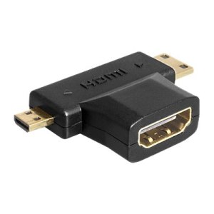 Delock HDMI Splitter - HDMI weiblich zu 19 pin mini HDMI...