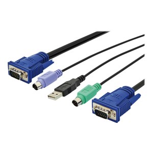 DIGITUS DS-19232 - 3 m - PS/2 - PS/2 - VGA - Multicolore...