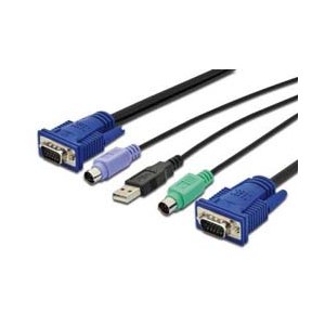 DIGITUS KVM-Kabel USB für KVM-Konsolen