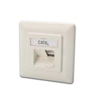 DIGITUS CAT 6A Class EA network outlet, design compatible, shielded, flush mount