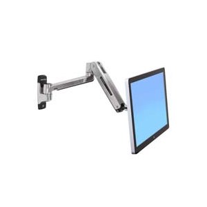 Ergotron LX HD Sit-Stand - 13,6 kg - 116,8 cm (46") - 75 x 75 mm - 400 x 400 mm - Argento