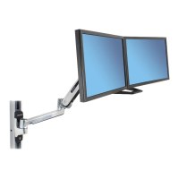 Ergotron LX HD Sit-Stand Wall Arm - Befestigungskit (Erweiterungsadapter, VESA-Adapter, Steh-Sitz-Arm, Wandhalterung)