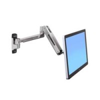 Ergotron LX HD Sit-Stand Wall Arm - Befestigungskit (Erweiterungsadapter, VESA-Adapter, Steh-Sitz-Arm, Wandhalterung)