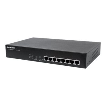 Intellinet 8-Port Gigabit Ethernet PoE+ Switch, 8 x PoE ports, IEEE 802.3at/af Power-over-Ethernet (PoE+/PoE), Endspan, Desktop, Box