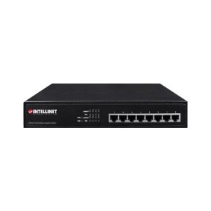 Intellinet 8-Port Gigabit Ethernet PoE+ Switch, 8 x PoE ports, IEEE 802.3at/af Power-over-Ethernet (PoE+/PoE), Endspan, Desktop, Box