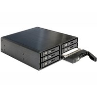 Delock 5.25" Mobile Rack for 6 x 2.5? SATA HDD / SSD - Gehäuse für Speicherlaufwerke - 2.5" (6.4 cm)