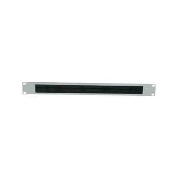 Intellinet 19" Cable Entry Panel, 1U, with Brush Insert, Grey