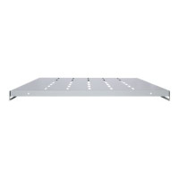 Intellinet 19" Fachboden zur Festmontage, 1 HE, 525 mm Tiefe, grau - Rack - Regal - Grau, RAL 7035 - 1U - 48.3 cm (19")