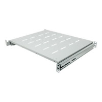 Intellinet 19" Ausziehbarer Fachboden, 1 HE, geeignet für Schränke mit 800 bis 1000 mm Tiefe, Ablagefläche 550 mm Tiefe, grau - Rack - Regal - Grau, RAL 7035 - 1U - 48.3 cm (19")