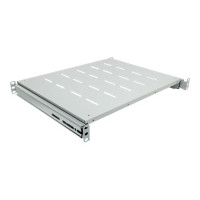 Intellinet 19" Ausziehbarer Fachboden, 1 HE, geeignet für Schränke mit 800 bis 1000 mm Tiefe, Ablagefläche 550 mm Tiefe, grau - Rack - Regal - Grau, RAL 7035 - 1U - 48.3 cm (19")