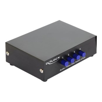 Delock Switch Audio / Video 4 port manual bidirectional