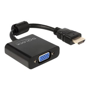 Delock 65512 - 0,254 m - HDMI-A - VGA - Maschio - Femmina...