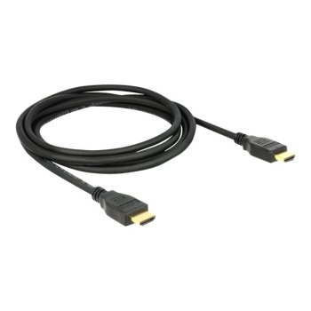 Delock 84714 - 2 m - HDMI tipo A (Standard) - HDMI tipo A (Standard) - 4096 x 2160 Pixel - 18 Gbit/s - Nero