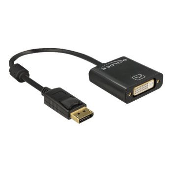 Delock 62601 - 0,2 m - DisplayPort 1.2 - DVI-I 24+5 - Maschio - Femmina - Oro