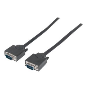 Manhattan VGA Monitor Cable, 1.8m, Black, Male to Male,...