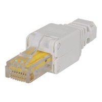 Intellinet RJ45 Modular Plug, Toolless Connector, Cat5/5e/6, 22-26 AWG solid and stranded UTP cables