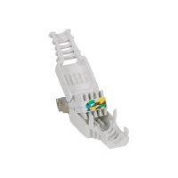 Intellinet RJ45 Modular Plug, Toolless Connector, Cat5/5e/6, 22-26 AWG solid and stranded UTP cables