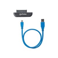 Manhattan USB-A to SATA 2.5" Adapter Cable, 42cm, Male to Male, 5 Gbps (USB 3.2 Gen1 aka USB 3.0), Supports 48-bit LBA, SuperSpeed USB, Three Year Warranty, Blister