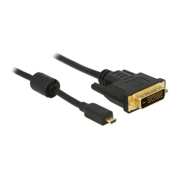 Delock 83586 - 2 m - Micro-HDMI - DVI-D - Maschio - Maschio - Oro