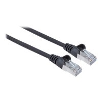 Intellinet Network Patch Cable, Cat6, 1m, Black, Copper, S/FTP, LSOH / LSZH, PVC, RJ45, Gold Plated Contacts, Snagless, Booted, Polybag