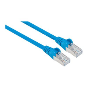 Intellinet Network Patch Cable, Cat6, 1m, Blue, Copper, S/FTP, LSOH / LSZH, PVC, RJ45, Gold Plated Contacts, Snagless, Booted, Lifetime Warranty, Polybag - Netzwerkkabel - RJ-45 (M)