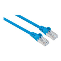 Intellinet Network Patch Cable, Cat6, 1m, Blue, Copper, S/FTP, LSOH / LSZH, PVC, RJ45, Gold Plated Contacts, Snagless, Booted, Polybag