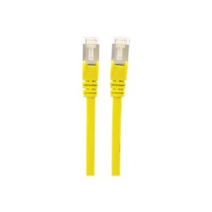 Intellinet Network Patch Cable, Cat6, 1m, Yellow, Copper, S/FTP, LSOH / LSZH, PVC, RJ45, Gold Plated Contacts, Snagless, Booted, Polybag