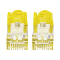 Intellinet Network Patch Cable, Cat6, 1m, Yellow, Copper, S/FTP, LSOH / LSZH, PVC, RJ45, Gold Plated Contacts, Snagless, Booted, Polybag