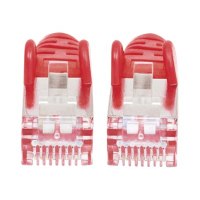 Intellinet Network Patch Cable, Cat6, 5m, Red, Copper, S/FTP, LSOH / LSZH, PVC, RJ45, Gold Plated Contacts, Snagless, Booted, Polybag - Patch-Kabel - RJ-45 (M)