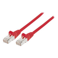 Intellinet Network Patch Cable, Cat6, 5m, Red, Copper, S/FTP, LSOH / LSZH, PVC, RJ45, Gold Plated Contacts, Snagless, Booted, Polybag - Patch-Kabel - RJ-45 (M)