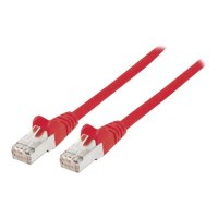 Intellinet Network Patch Cable, Cat6, 2m, Red, Copper, S/FTP, LSOH / LSZH, PVC, RJ45, Gold Plated Contacts, Snagless, Booted, Polybag