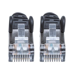 Intellinet Network Patch Cable, Cat6, 2m, Black, Copper, S/FTP, LSOH / LSZH, PVC, RJ45, Gold Plated Contacts, Snagless, Booted, Polybag