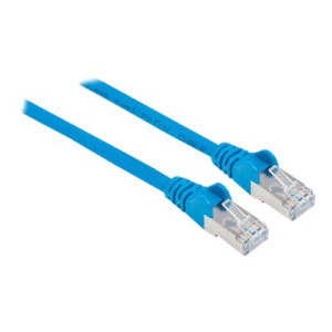 Intellinet Network Patch Cable, Cat6, 15m, Blue, Copper, S/FTP, LSOH / LSZH, PVC, RJ45, Gold Plated Contacts, Snagless, Booted, Polybag