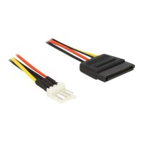 Delock Power cable - 4 PIN mini-power connector (M) to SATA power (M)