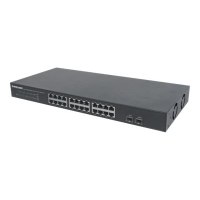 Intellinet 24-Port Gigabit Ethernet Switch mit 2 SFP-Ports, 24 x 10/100/1000 Mbit/s RJ45-Ports + 2 x SFP, IEEE 802.3az (Energy Efficient Ethernet)