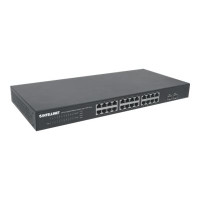 Intellinet 24-Port Gigabit Ethernet Switch mit 2 SFP-Ports, 24 x 10/100/1000 Mbit/s RJ45-Ports + 2 x SFP, IEEE 802.3az (Energy Efficient Ethernet)