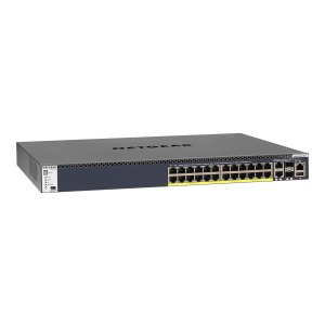 Netgear M4300-28G-PoE+ - Switch - L3 - managed - 2 x 10/100/1000/10000 + 2 x 10 Gigabit SFP+ + 24 x 10/100/1000 (PoE+)